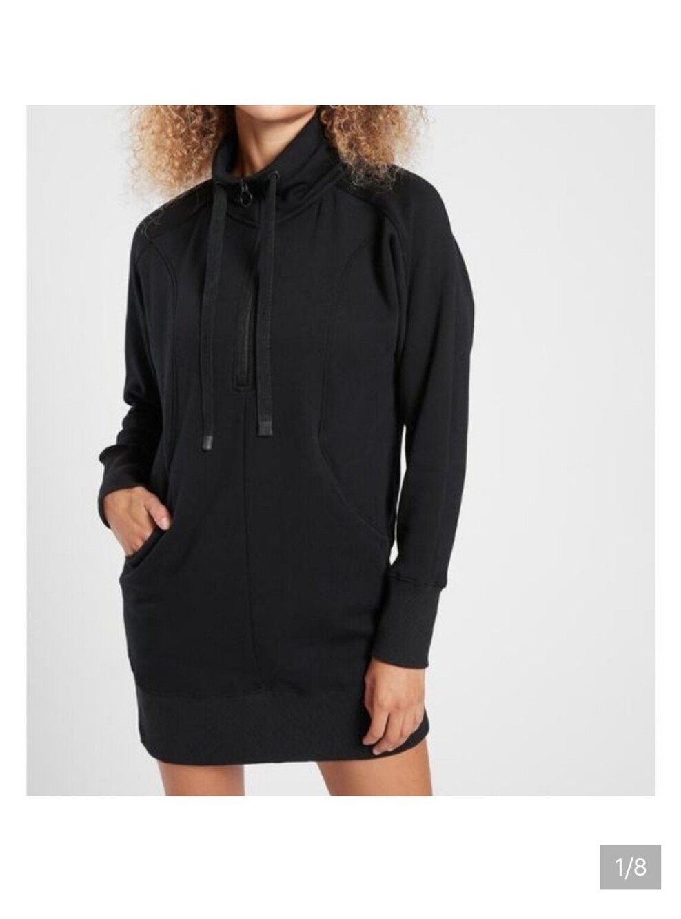 ATHLETA Cozy Karma 1/4 Zip Dress Size Medium
